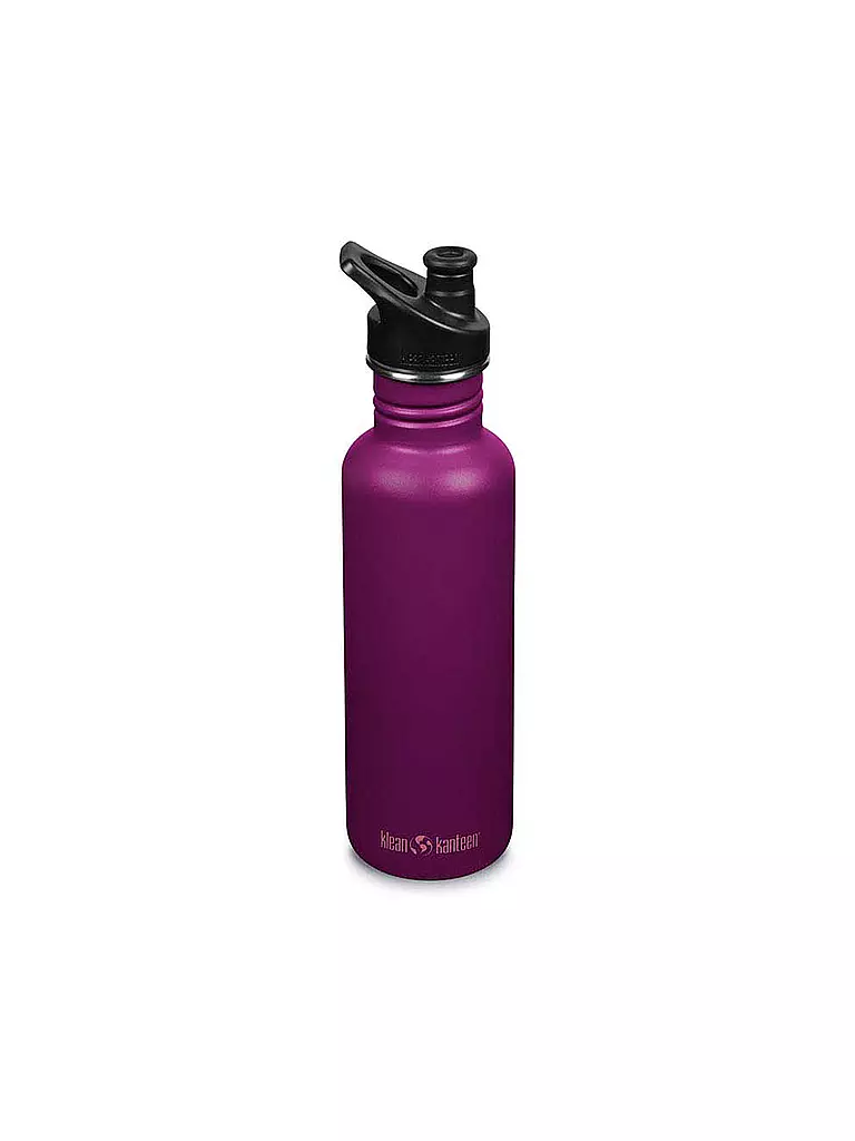 KLEAN KANTEEN | Edelstahl Trinkflasche Classic 800ml Sport Cap Purple Potion | lila