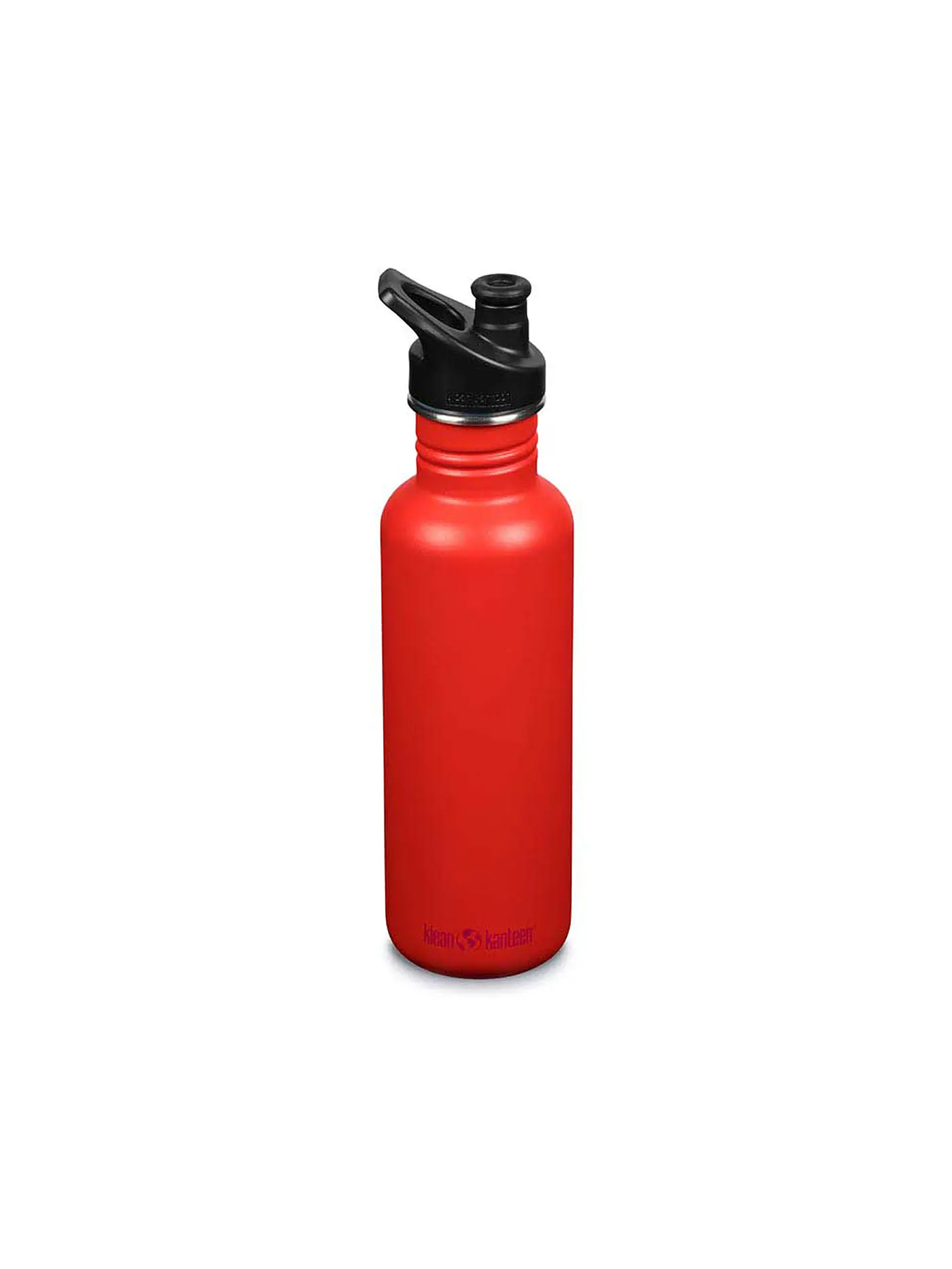 KLEAN KANTEEN | Edelstahl Trinkflasche Classic 800ml Sport Cap Sea Spray | rot