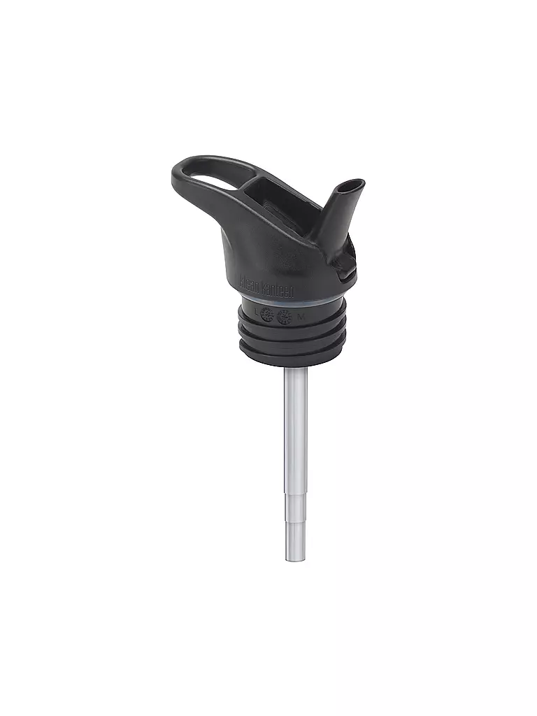 KLEAN KANTEEN | Flip Sport Cap für Classic, Kid & Reflect mit Teleskop-Trinkhalm  | schwarz