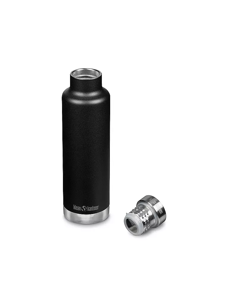 KLEAN KANTEEN | Isolierflasche Classic 750ml Pour Through Cap | schwarz