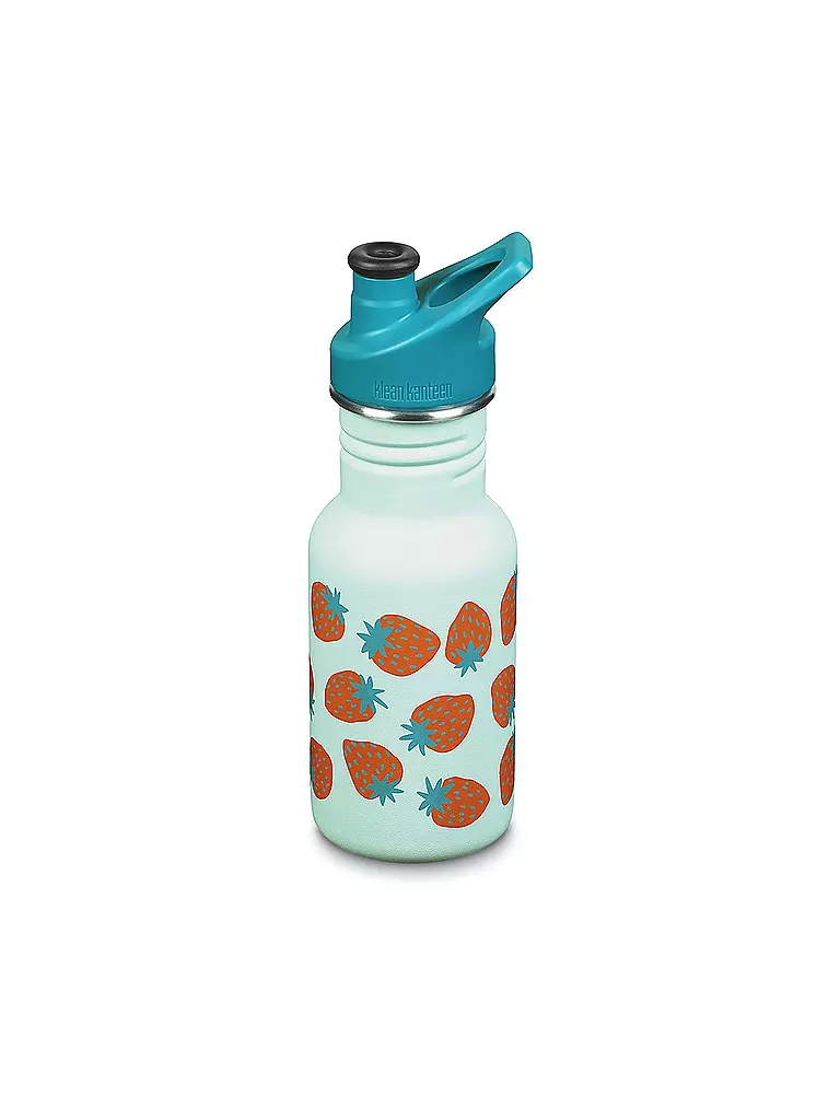 KLEAN KANTEEN | Kinder Trinkflasche Classic einwandig 12 oz (355 ml) mit Sport Cap | türkis