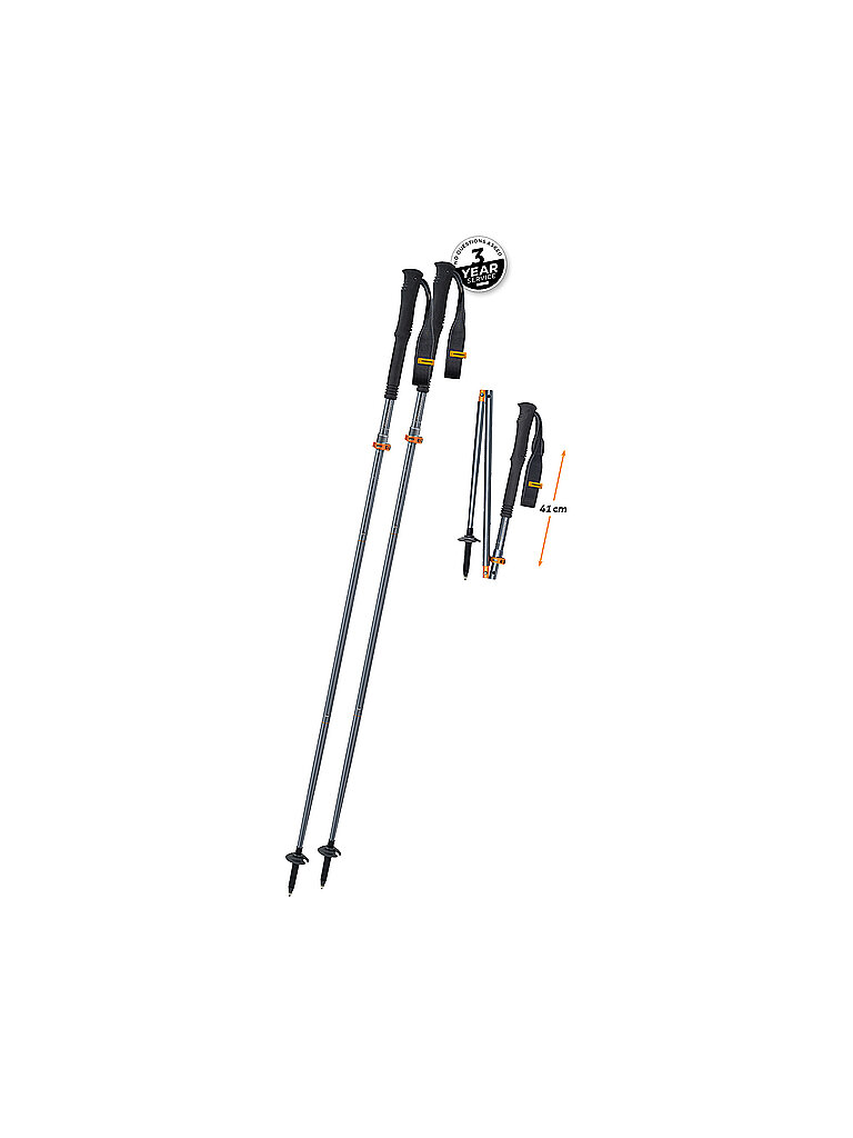 KOMPERDELL Trekkingstöcke FX Lite TI Vario schwarz