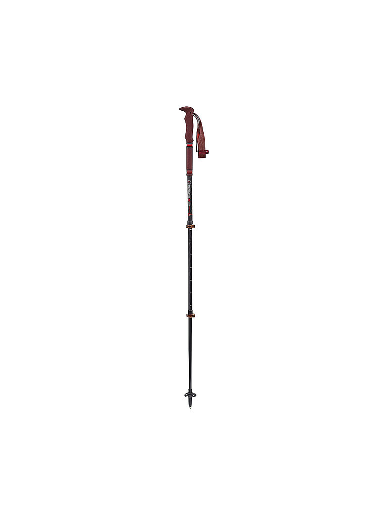 KOMPERDELL Trekkingstöcke Carbon Pro Zero Compact dunkelrot