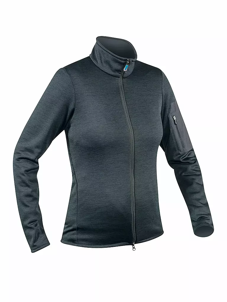 KOMPERDELL | Damen Protektoren Sweater Full Zip | schwarz