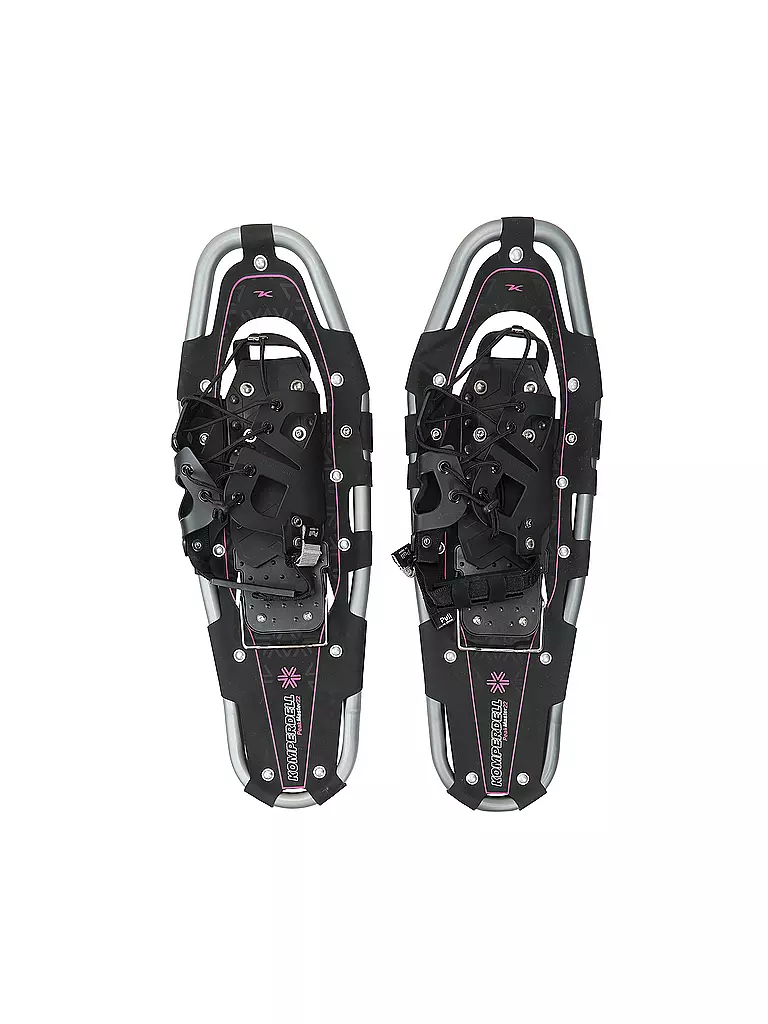 KOMPERDELL | Damen Schneeschuhe Peakmaster 22 + Gigasport Tourenstöcke | schwarz