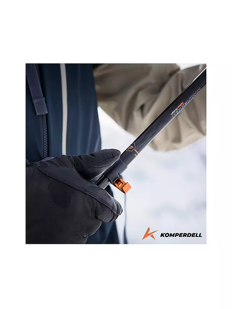 KOMPERDELL | Tourenstöcke Carbon C.2 Ultralight | Schwarz