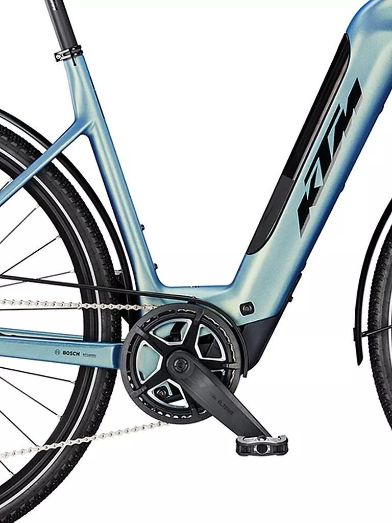 KTM | Unisex E-Trekkingbike US Macina Sport SX Elite DI2 (Tiefeinsteiger) | hellblau