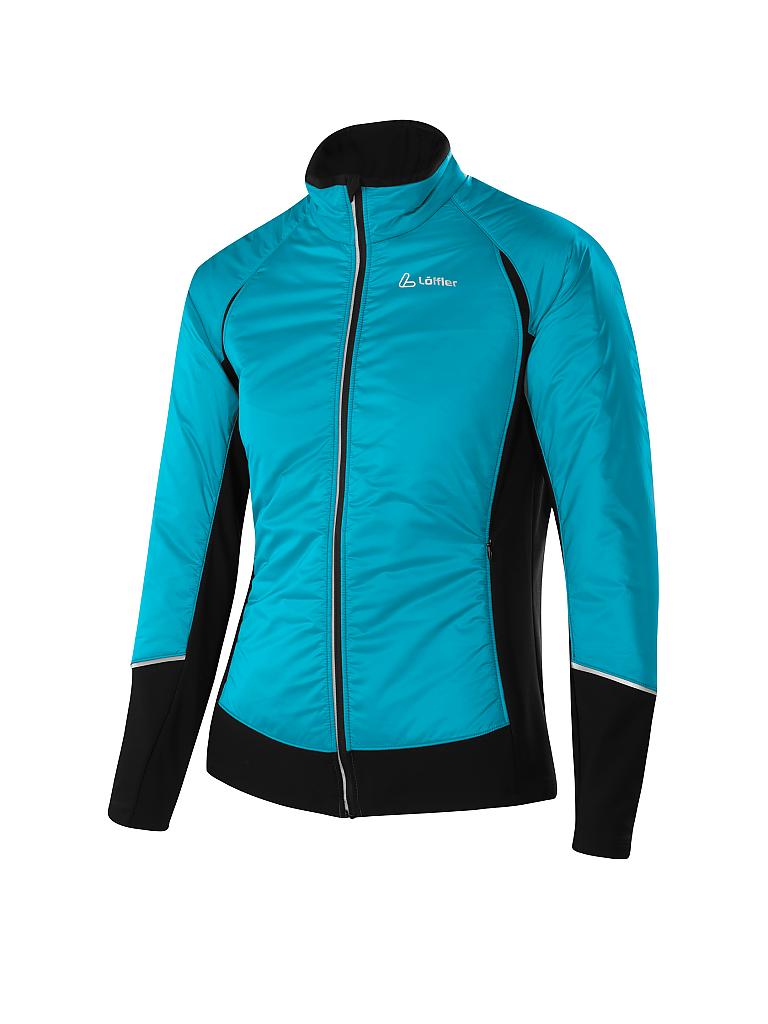 LÖFFLER | Damen Hybrid-Funktionsjacke | blau