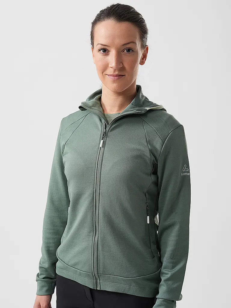 LÖFFLER | Damen Langlauf Fleecejacke Tech-Merino Hoodie | 