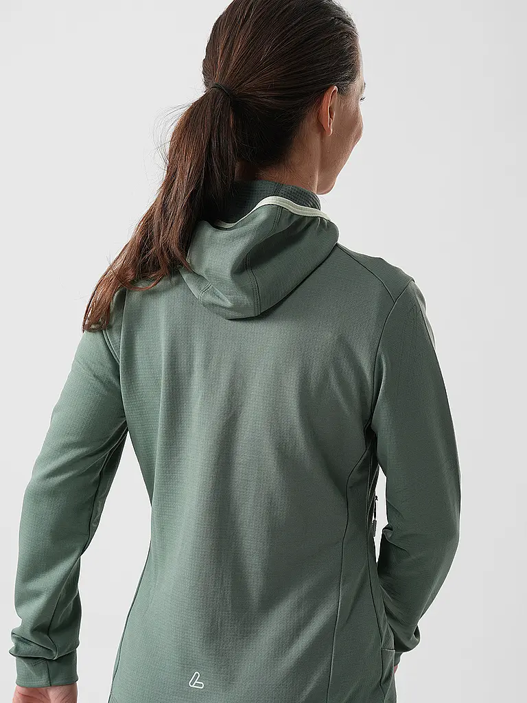 LÖFFLER | Damen Langlauf Fleecejacke Tech-Merino Hoodie | 