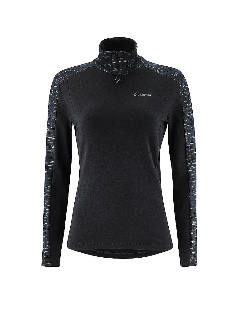 LÖFFLER | Damen Langlauf Unterzieh Shirt Turtleneck Starlit Transtex | schwarz