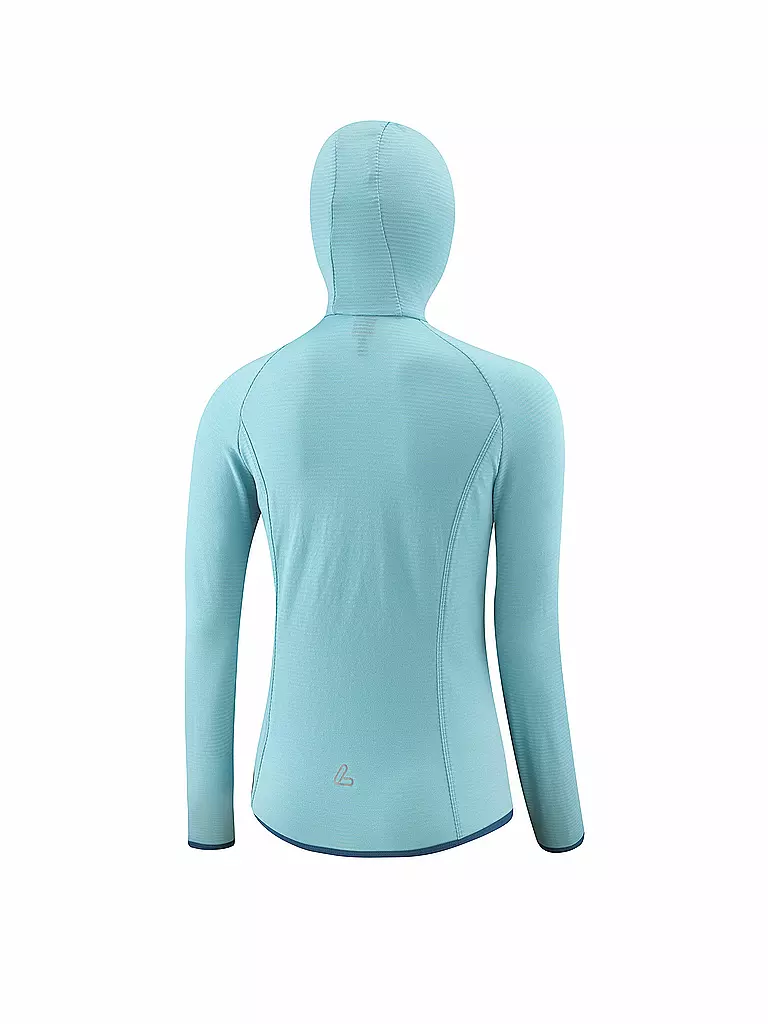 LÖFFLER | Damen Laufhoodie Techfleece FZ | türkis