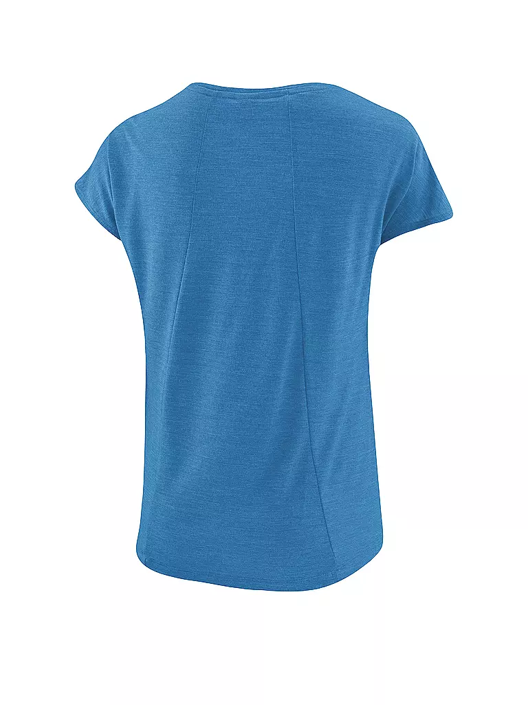 LÖFFLER | Damen Laufshirt Merino-TENCEL(TM) | blau