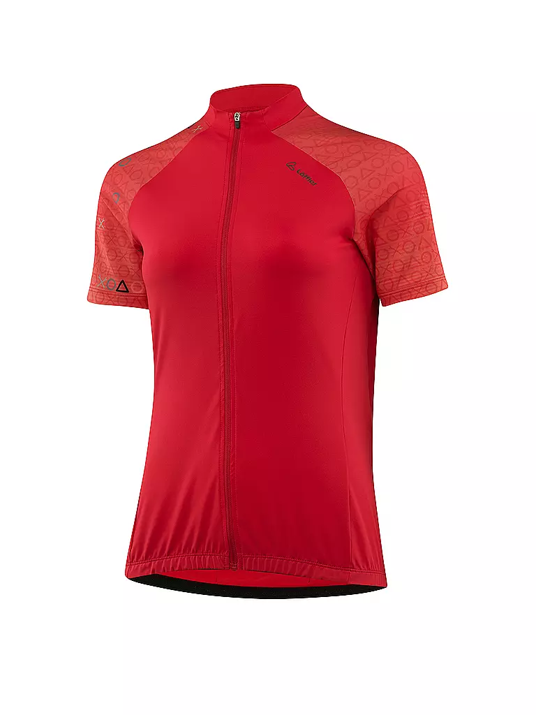 LÖFFLER | Damen Radtrikot Axo Mid FZ | Rot