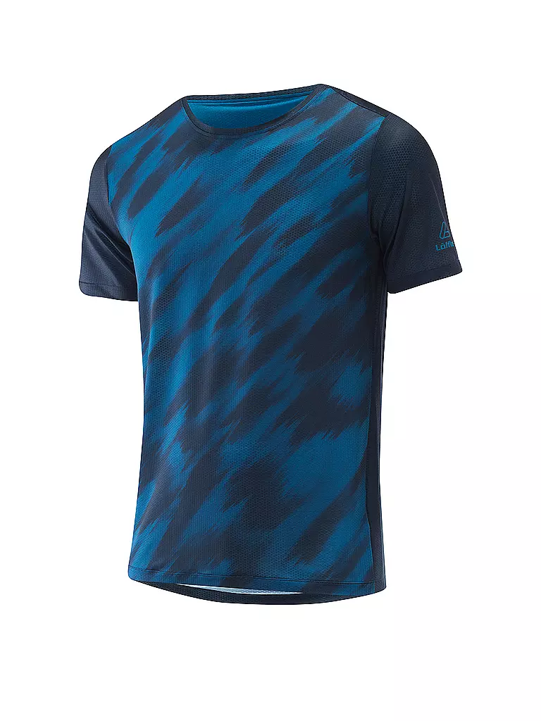 LÖFFLER | Herren Laufshirt Blurred Vent | dunkelblau