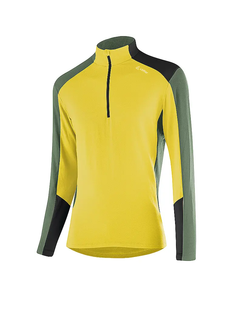 LÖFFLER | Herren Unterzieh Zipshirt HARLEY TRANSTEX® | gelb