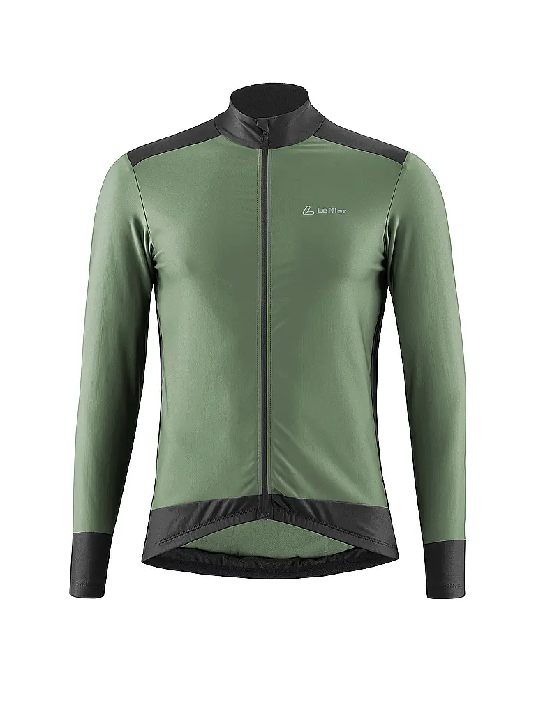 LÖFFLER | Herren Winter Radtrikot General Mid | olive