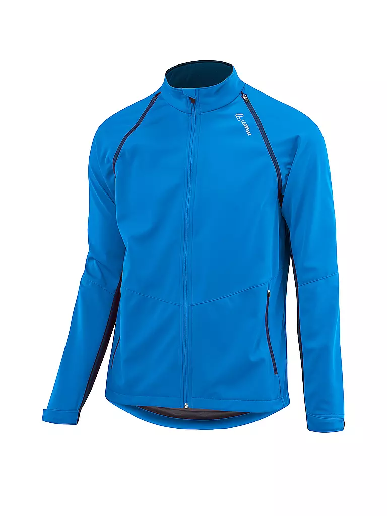 LÖFFLER | Herren Zip-Off Langlaufjacke M WS Light | blau