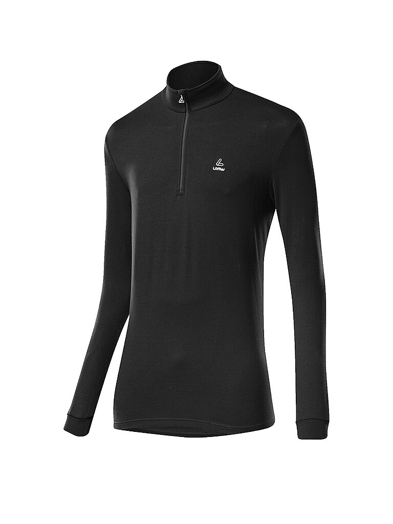Löffler Pulli Stehkragen Active Comfort Modal-Baumwolle-Polypropylen-Elastan Schwarz
