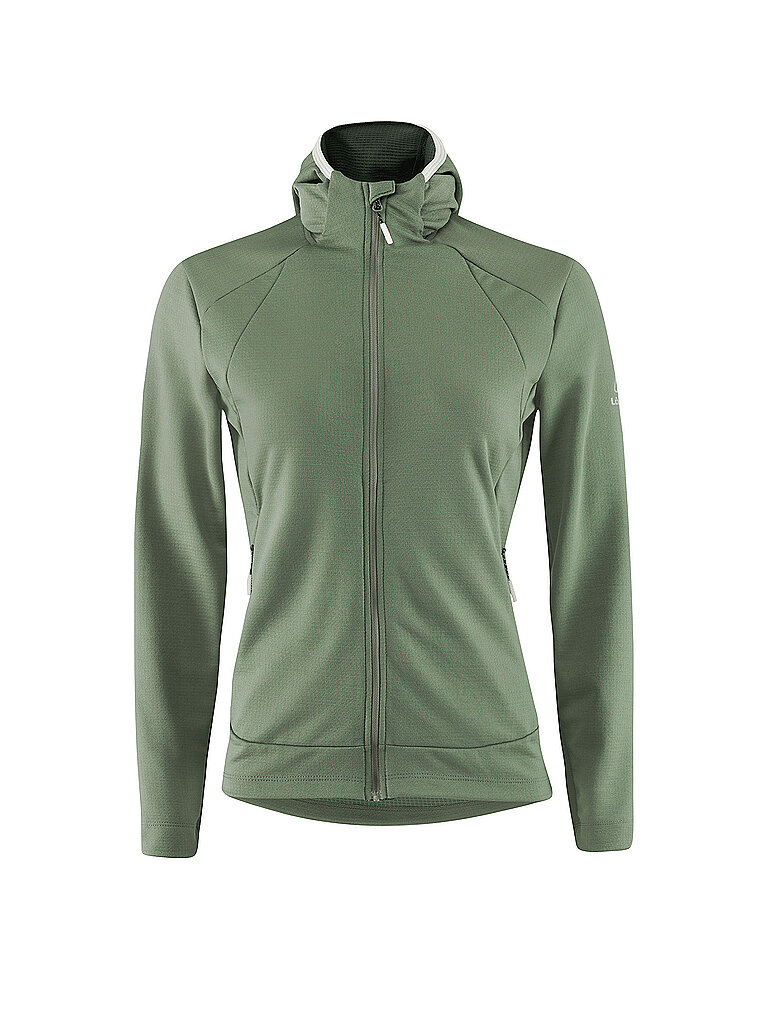 Löffler Langlauf Fleece Hoodie Merino-Polyester Olive