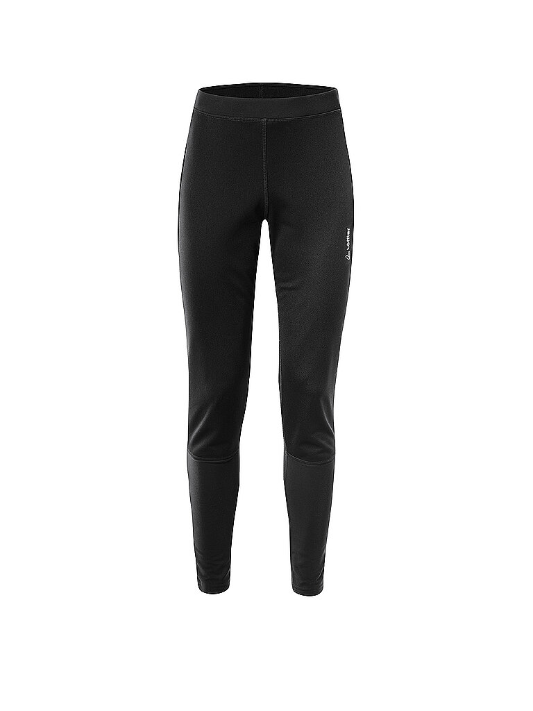 Löffler Langlaufhose Softshell Fleece-Innenseite Warm Schwarz