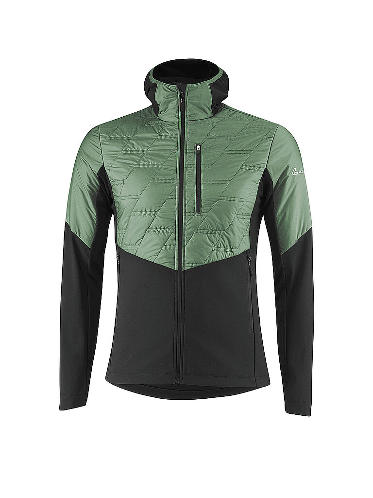 Löffler Langlaufjacke Hybrid Hoodie PrimaLoft Olive