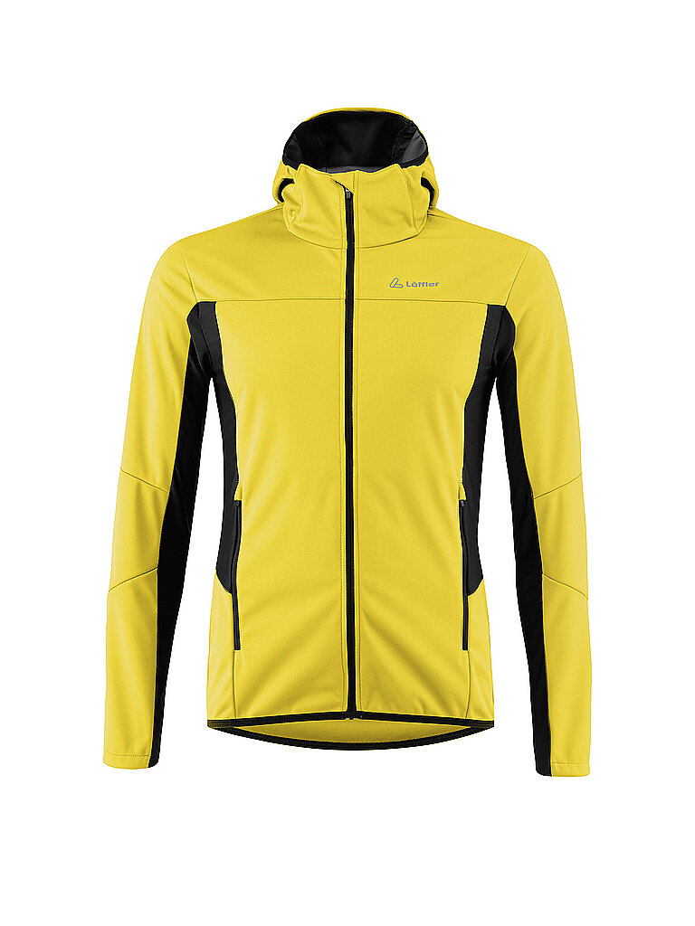 Löffler Langlaufjacke Softshell Light Hoodie Gelb