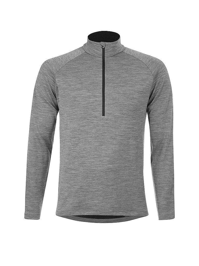 Löffler Halfzip Raglan Transtex Merino Grau