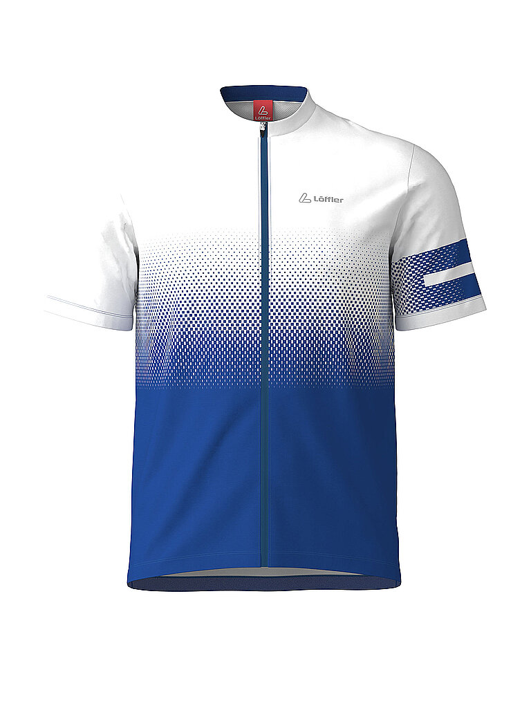 Löffler Radtrikot Frontreißverschluss Polyester Blau