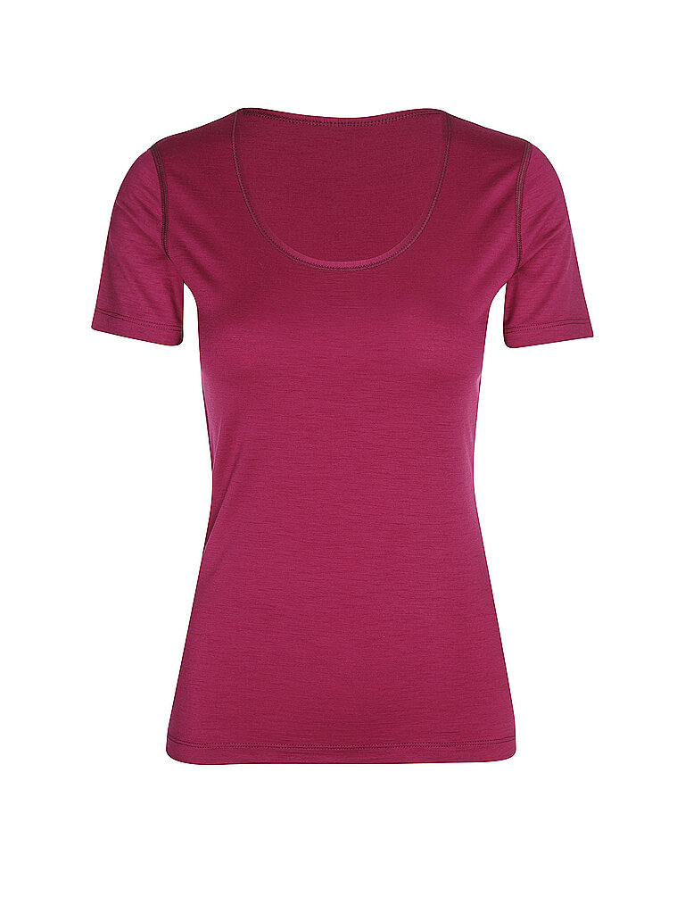 LÖFFLER Damen Unterziehshirt Merino Light dunkelrot | 36