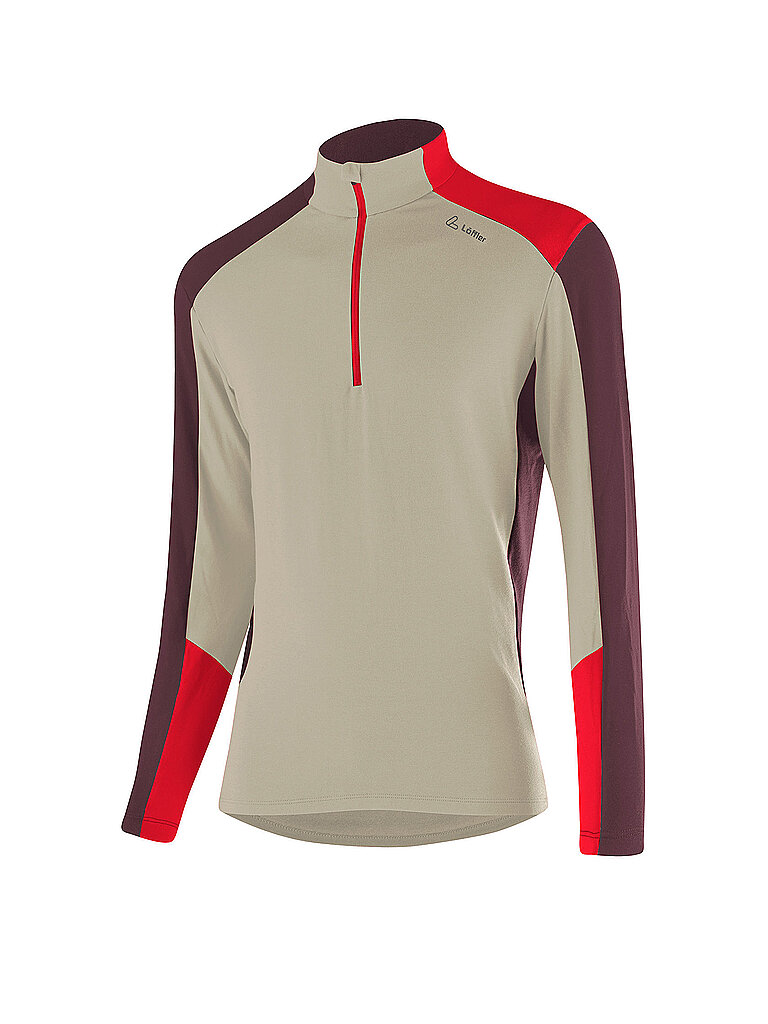 LÖFFLER Herren Unterzieh Zipshirt HARLEY TRANSTEX camel | 50