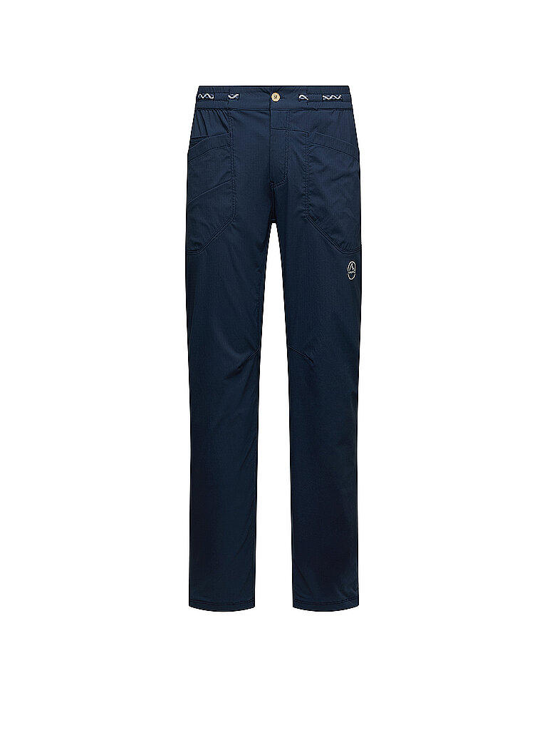 la sportiva Kletterhose Lockere Passform Bio-Baumwolle Dunkelblau