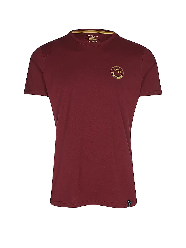 LA SPORTIVA | Herren Klettershirt Circle Logo | Dunkelrot