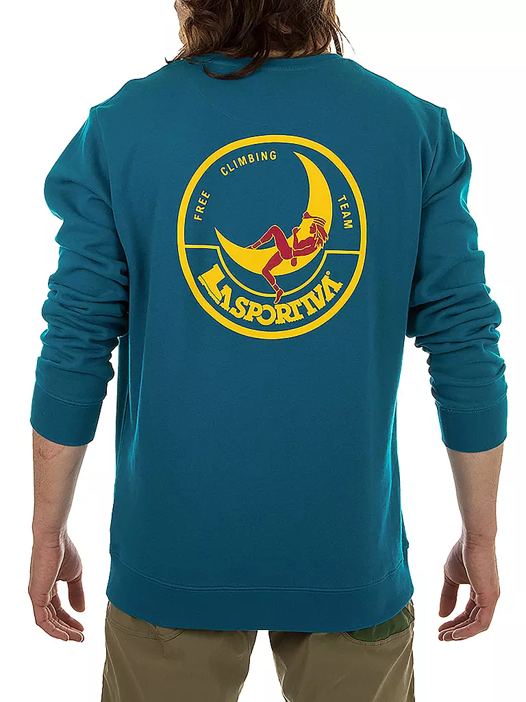 LA SPORTIVA | Herren Klettershirt Climbing on the Moon | petrol