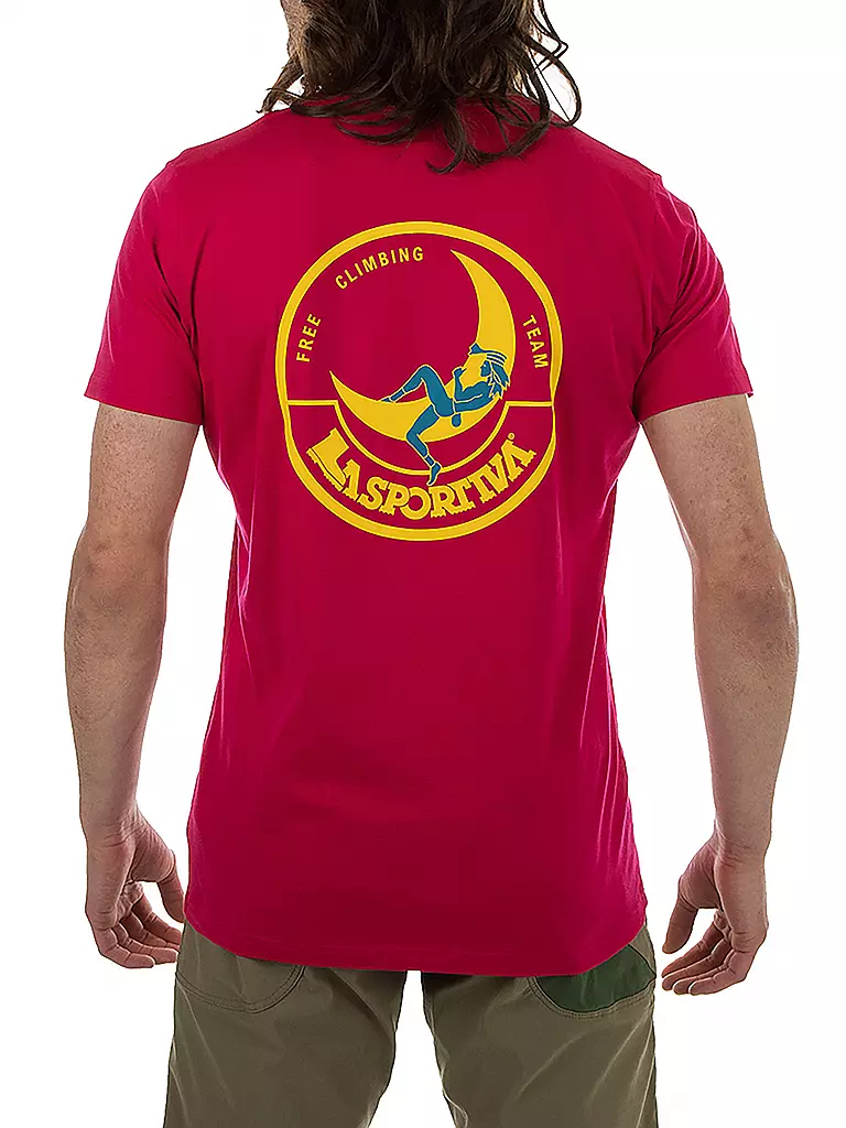 LA SPORTIVA | Herren Klettershirt Climbing on the Moon | pink