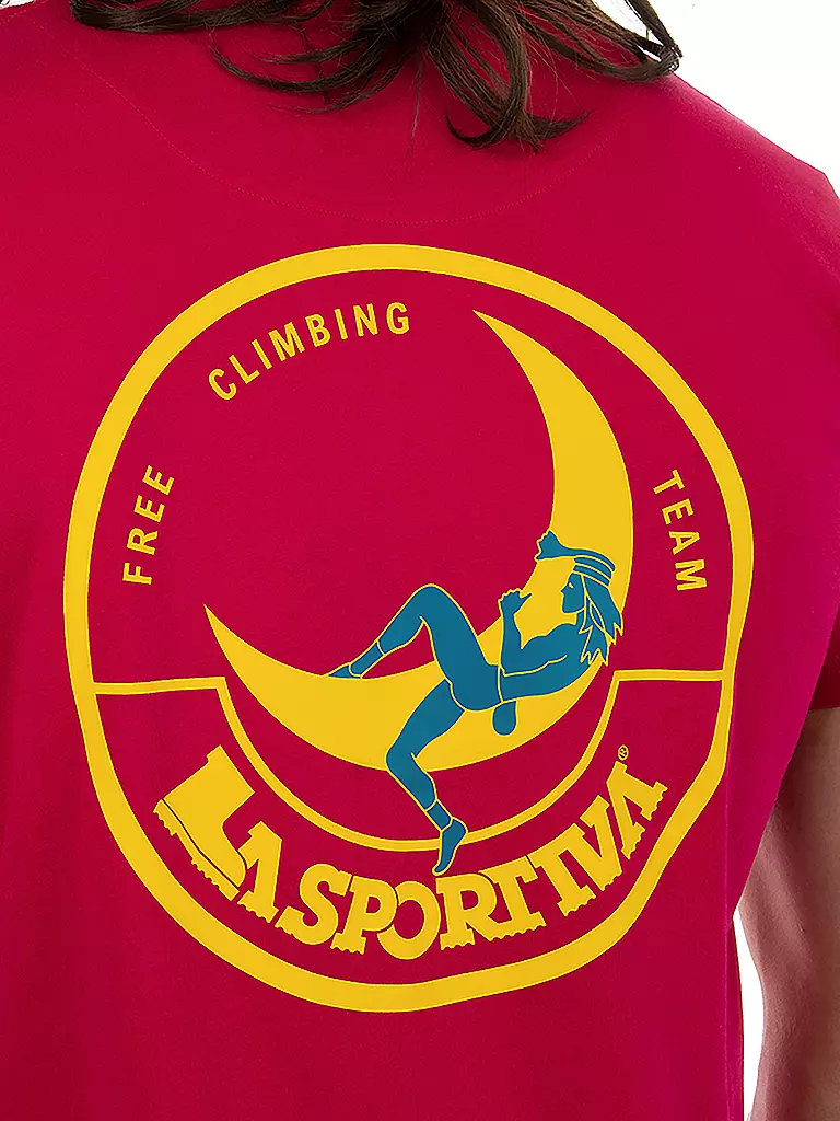 LA SPORTIVA | Herren Klettershirt Climbing on the Moon | pink