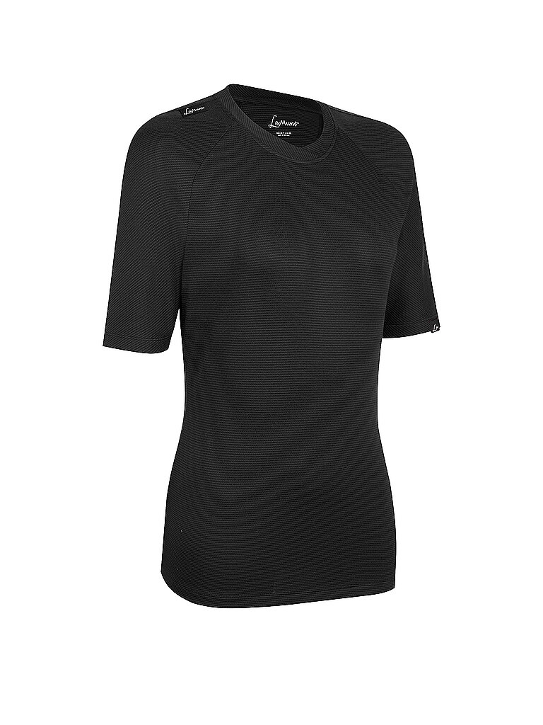 LAMUNT Funktionsshirt Short Sleeve Merino-Wolle-Polypropylen Schwarz