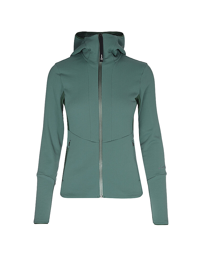 LAMUNT Damen Fleecejacke Violet Thermal Hoodie dunkelgrün | 36