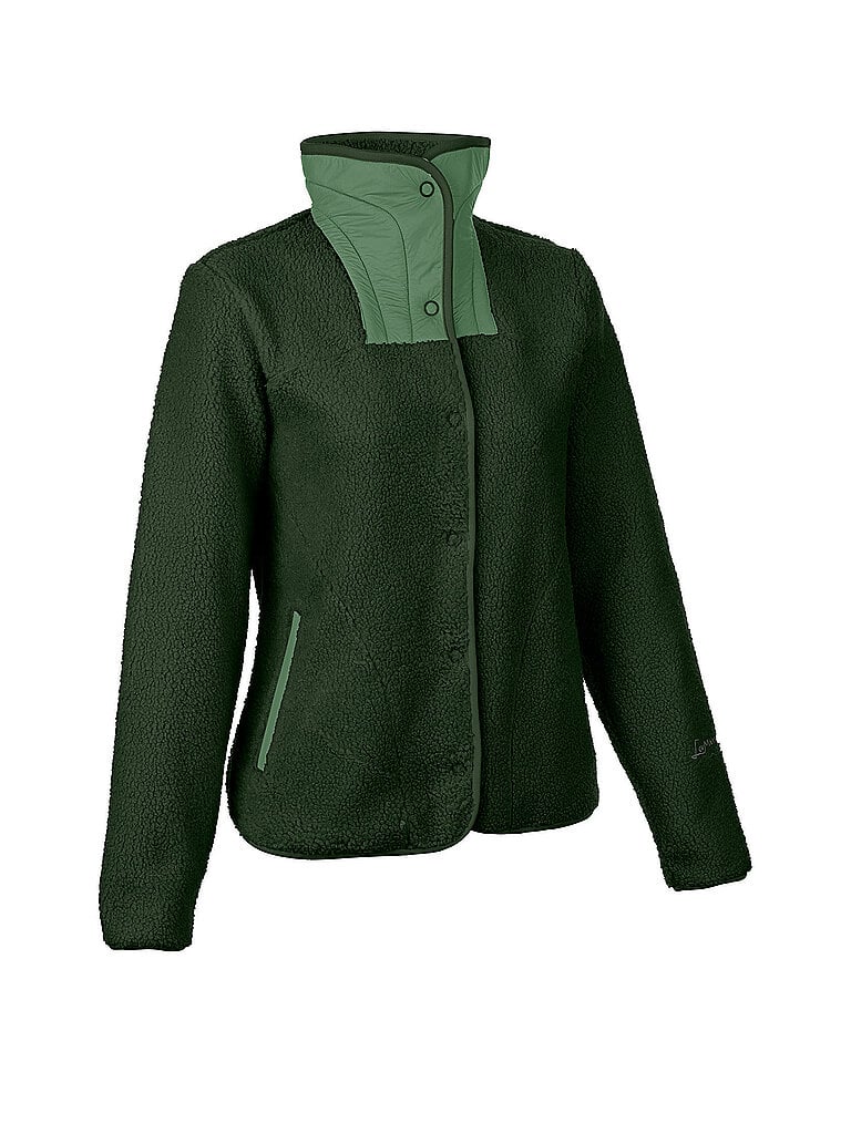 LAMUNT Damen Fleecejacke Sabine Cozy Thermalfleece dunkelgrün | 36