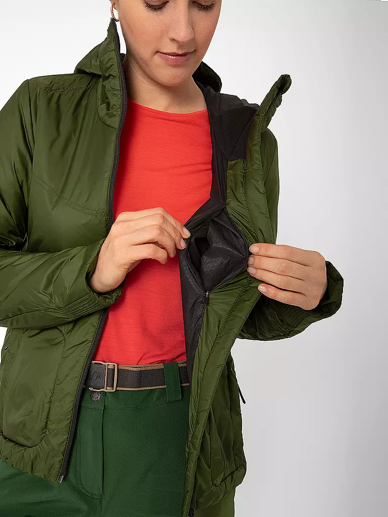 LAMUNT | Damen Touren Isojacke Alberta Light Remoca Pad® | dunkelgrün