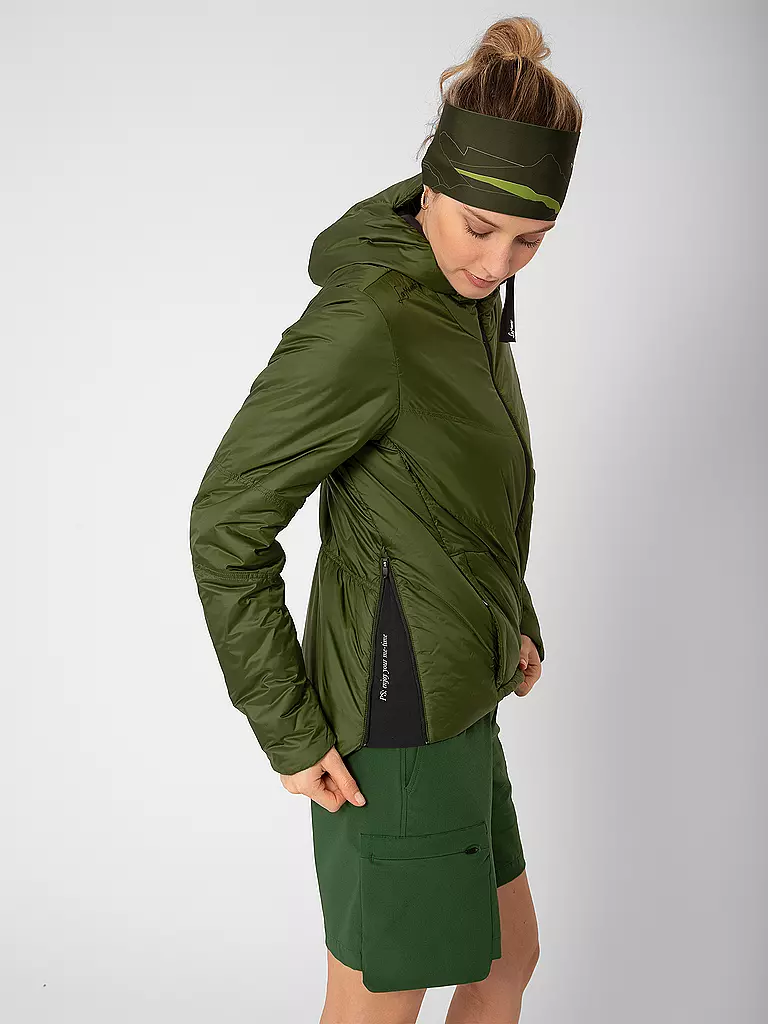 LAMUNT | Damen Touren Isojacke Alberta Light Remoca Pad® | dunkelgrün