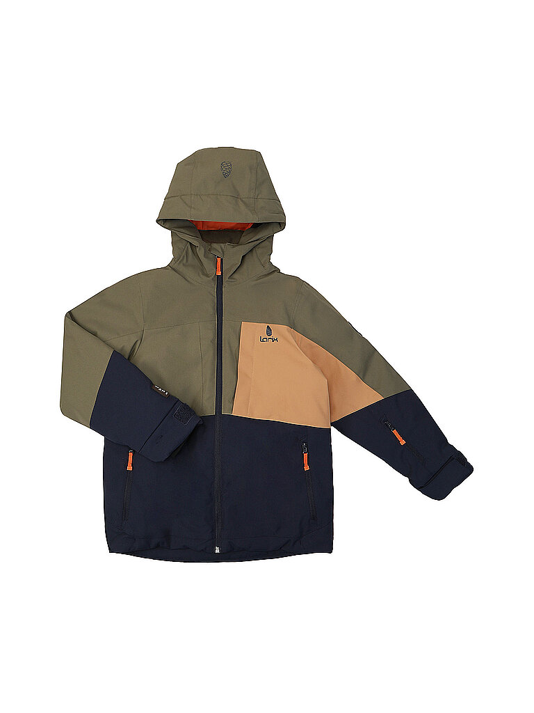 Larix Skijacke Taschen Wasserfest Polyester Olive