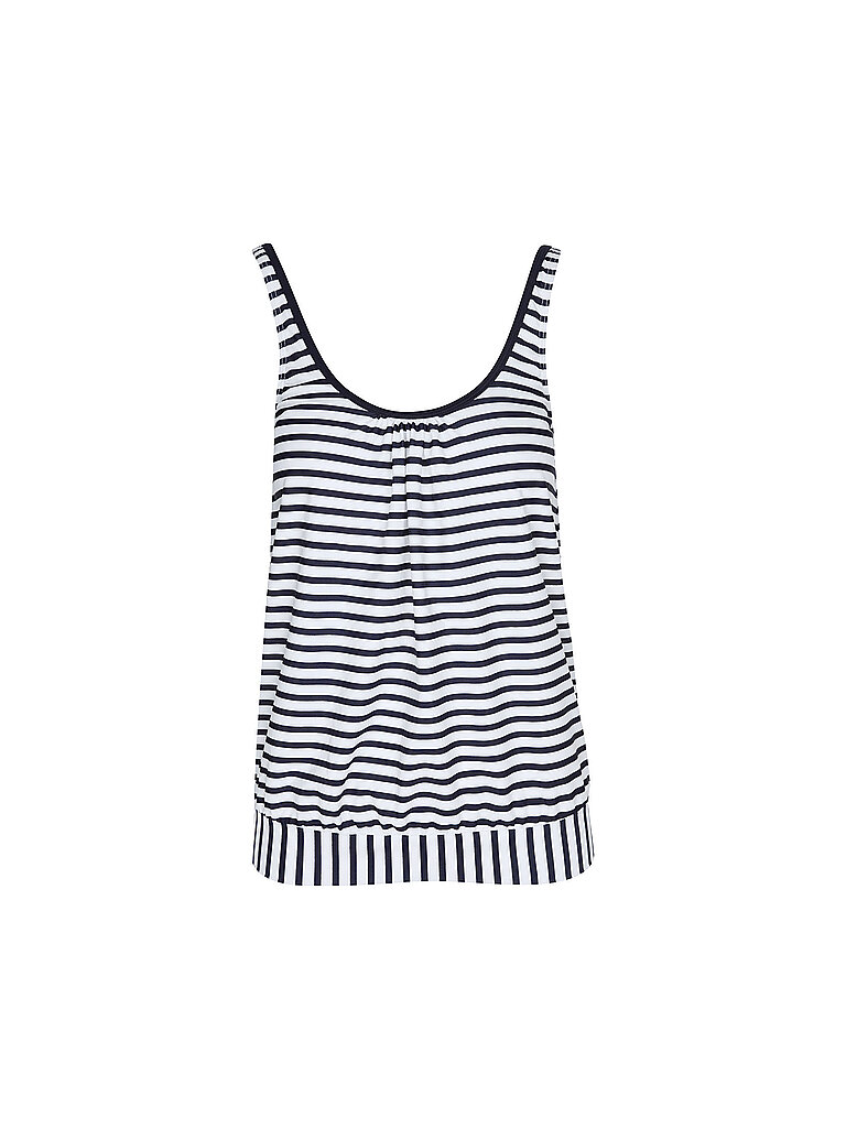 Lascana Bikinioberteil Tankini Mesh Polyamid-Polyester Blau