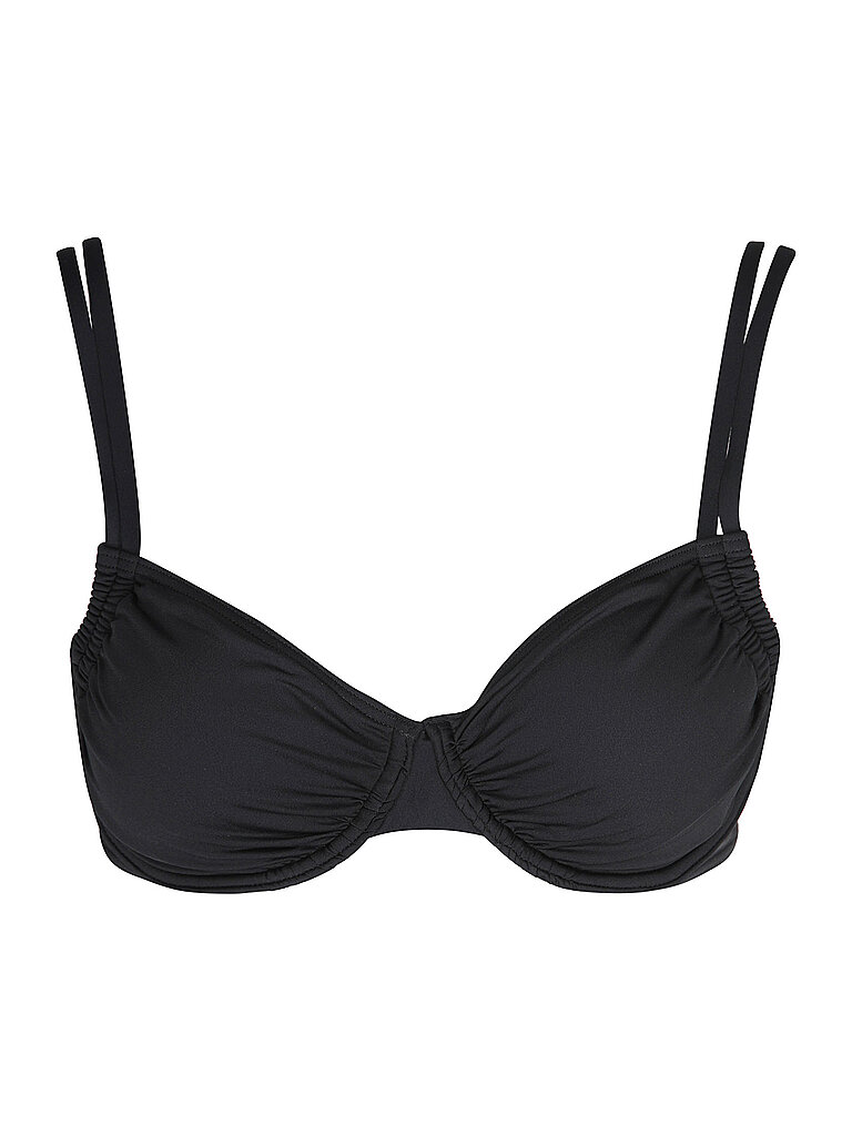 Lascana Bikinioberteil Bügel Verstellbare Doppelträger Softe Microfaser Schwarz