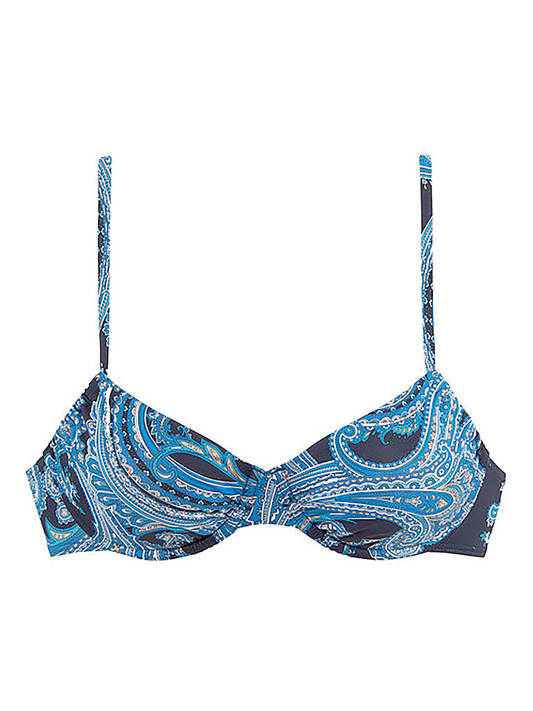 LASCANA | Damen Bikinioberteil Bügel BH Paisley | blau