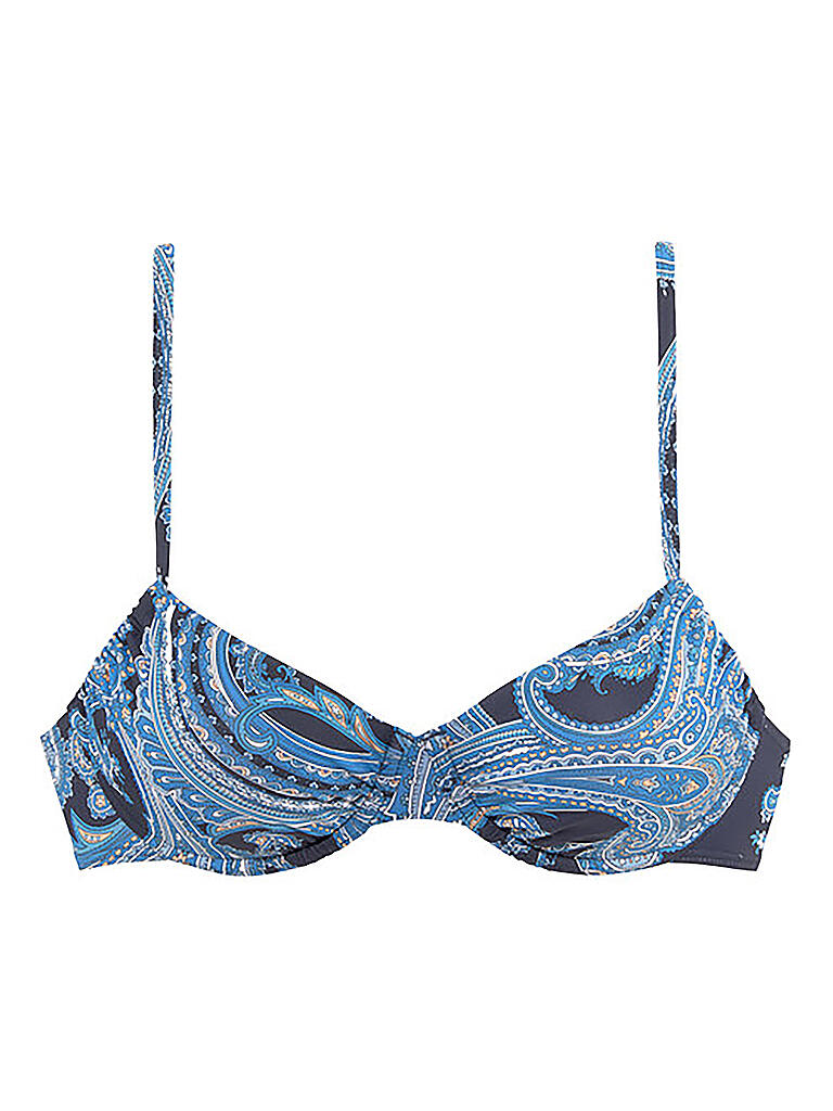 LASCANA | Damen Bikinioberteil Bügel BH Paisley | blau