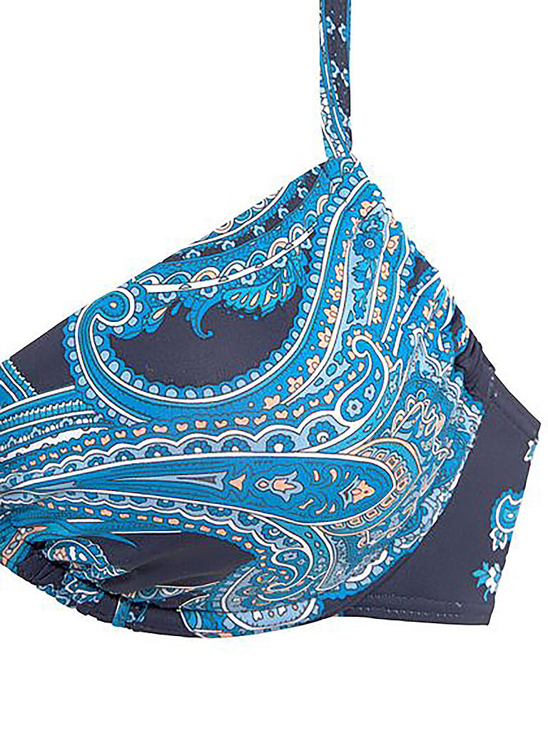 LASCANA | Damen Bikinioberteil Bügel BH Paisley | blau