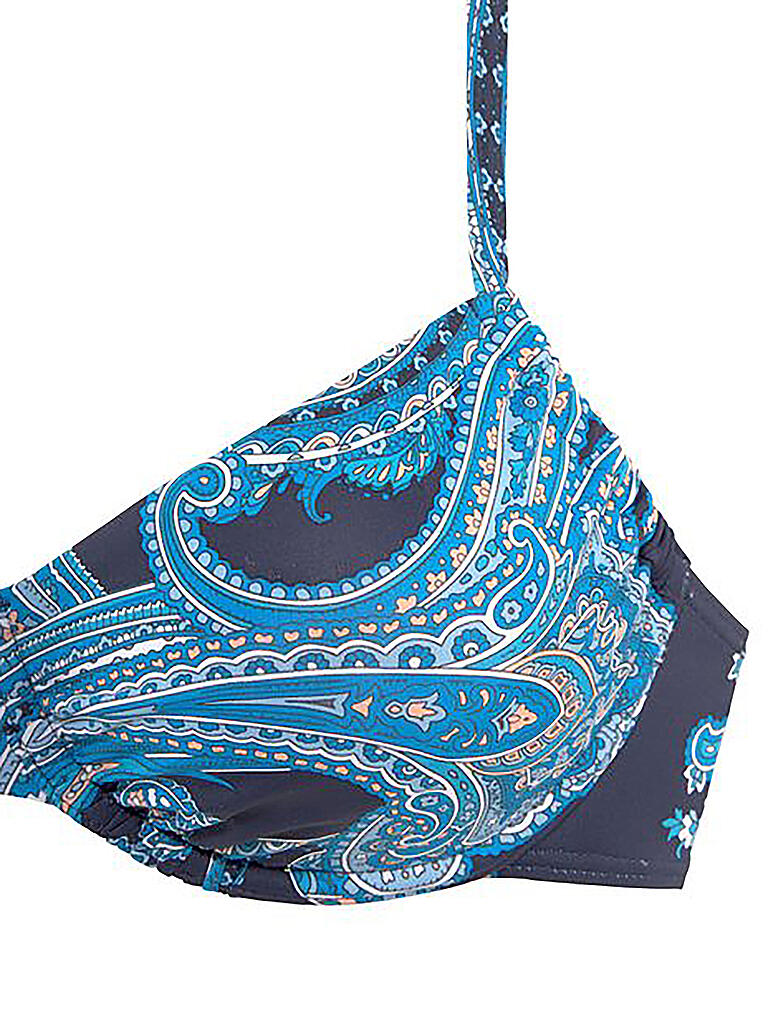 LASCANA | Damen Bikinioberteil Bügel BH Paisley | blau