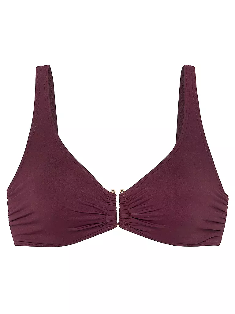 LASCANA | Damen Bikinioberteil | dunkelrot