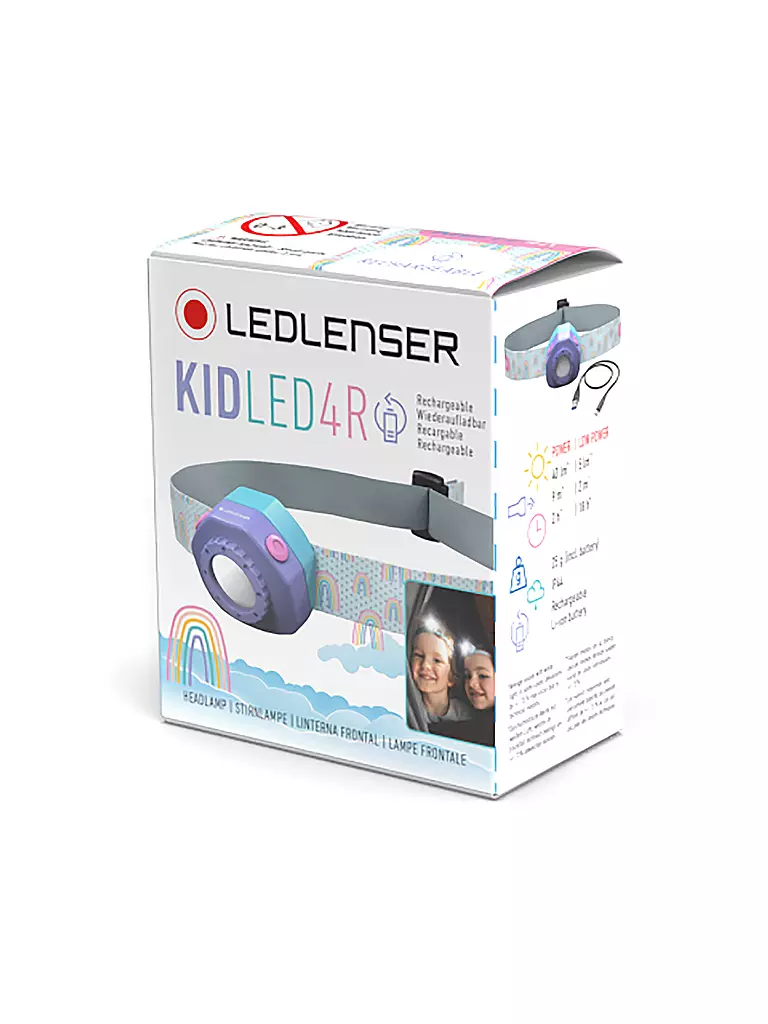 LEDLENSER | Kinder Stirnlampe Kidled 4R | lila